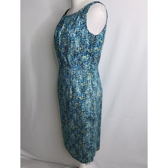 Worthington Turquoise Sleeveless Dress Pockets 4 - Picture 6 of 11